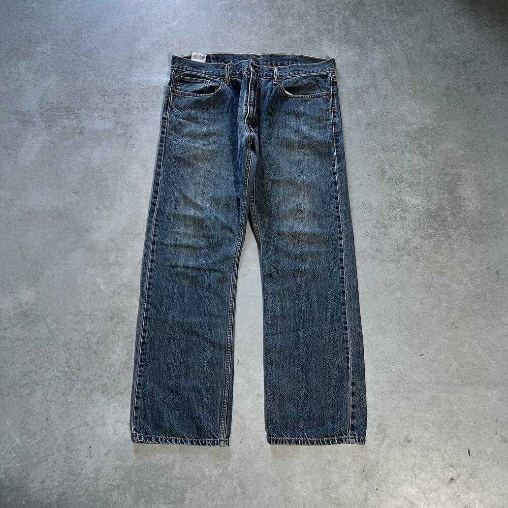 Levi's 514 Relaxed Straight Men's Size 38x32 Blue Loose Denim Jeans